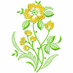 Flowers And Tree Embroidery Design 9 Flowers And Tree Embroidery Design 9